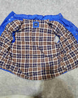 Vintage Gap Puffer Vest Mens Large Blue Snap and Zip Vest