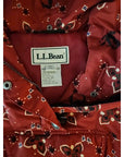 Vintage LL Bean Hooded Pullover Anorak Insulated Ski Womens Small