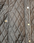 LAUREN RALPH LAUREN Women's Quilted Coat Hooded Full Zip Black