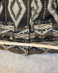 Roz & Ali Faux Fur Coat Women's Size 18 - 20 Aztec Pattern Brown Blanket Coat