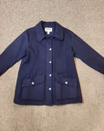 Stormy Kromer Womens Wool Pea Coat XL Button Front Pea Coat Blue