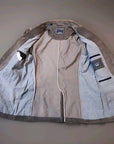 JACHS New York Mens Cordoroy Blazer Small Classic Two Button Grey