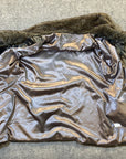 Roz & Ali Faux Fur Coat Women's Size 18 - 20 Aztec Pattern Brown Blanket Coat