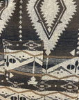 Roz & Ali Faux Fur Coat Women's Size 18 - 20 Aztec Pattern Brown Blanket Coat
