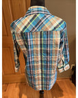 CGC women’s Plaid Button Up Western Shirt Medium