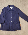 Stormy Kromer Womens Wool Pea Coat XL Button Front Pea Coat Blue