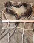 Allen B by Allen Schwartz Women's Jacket Suede Faux Fur Shearling Lined Medium