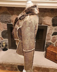 Allen B by Allen Schwartz Women's Jacket Suede Faux Fur Shearling Lined Medium