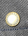 J Galt Heavy Denim Shirt Jacket Corduroy Collar Button Up Mens Small