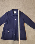 Stormy Kromer Womens Wool Pea Coat XL Button Front Pea Coat Blue