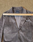 JACHS New York Mens Cordoroy Blazer Small Classic Two Button Grey