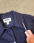 Stormy Kromer Womens Wool Pea Coat XL Button Front Pea Coat Blue