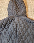 LAUREN RALPH LAUREN Women's Quilted Coat Hooded Full Zip Black