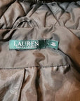 LAUREN RALPH LAUREN Women's Quilted Coat Hooded Full Zip Black
